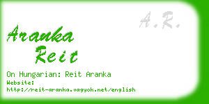 aranka reit business card